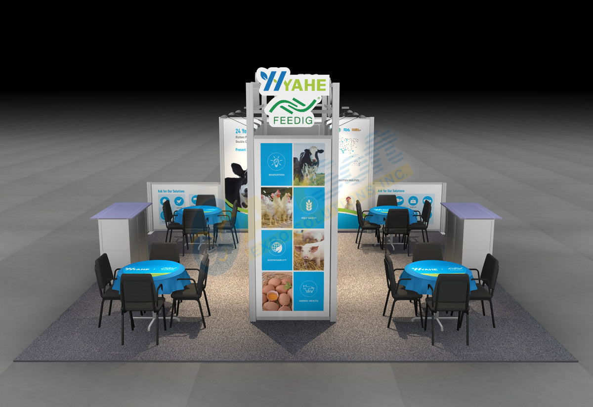 20x20 fabric rental tile from Artsoft Expo Solutions Inc., Model #1366, with a neutral-colored surface and clean edges.