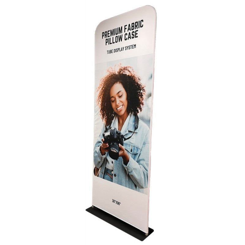 Premium fabric stand by Artsoft Expo Solutions Inc. featuring a sleek, durable fabric display with sturdy supporting frame.