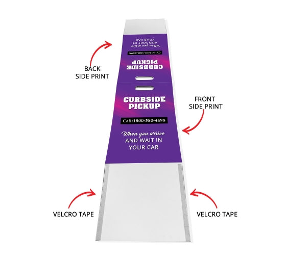 Portable sidewalk sign by Artsoft Expo Solutions Inc. featuring a sturdy frame and blank display area for custom signage.