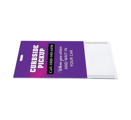 Portable sidewalk sign by Artsoft Expo Solutions Inc. with a sturdy frame and customizable signboard for outdoor advertising.