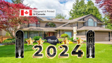 Graduation Sign Package – Class of 2024 - 47” Tall + Decors (Total 12 pcs) | Yard Sign Outdoor Lawn Decorations
