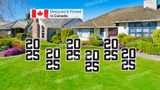 Stacked 2024 Yard Sign Package – 16" Wide x 24” Tall (Total 1 or 6 pcs) | Yard Sign Outdoor Lawn Decorations