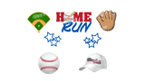 Baseball Theme Yard Sign Sign - Total 7 pcs set  | Yard Sign Outdoor Lawn Decorations | Birthday and Party Supplies