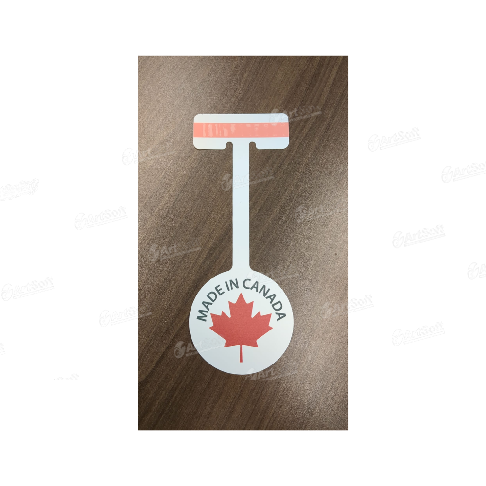 MADE IN CANADA Shelf Dangler, Wobbler, Talker
