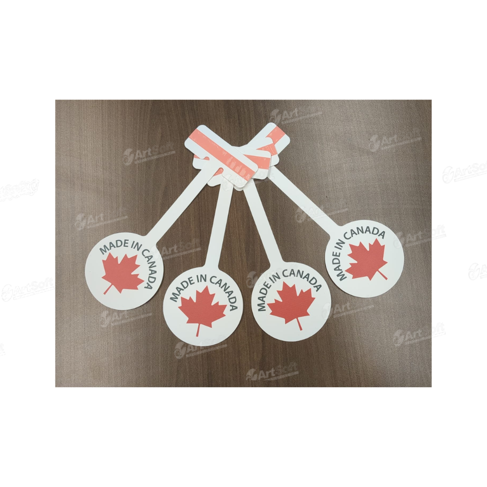 MADE IN CANADA Shelf Dangler, Wobbler, Talker