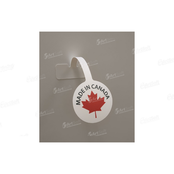 MADE IN CANADA Shelf Dangler, Wobbler, Talker