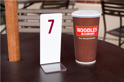 Heat Bent Table Tent Sign (3mm PVC / Acrylic)