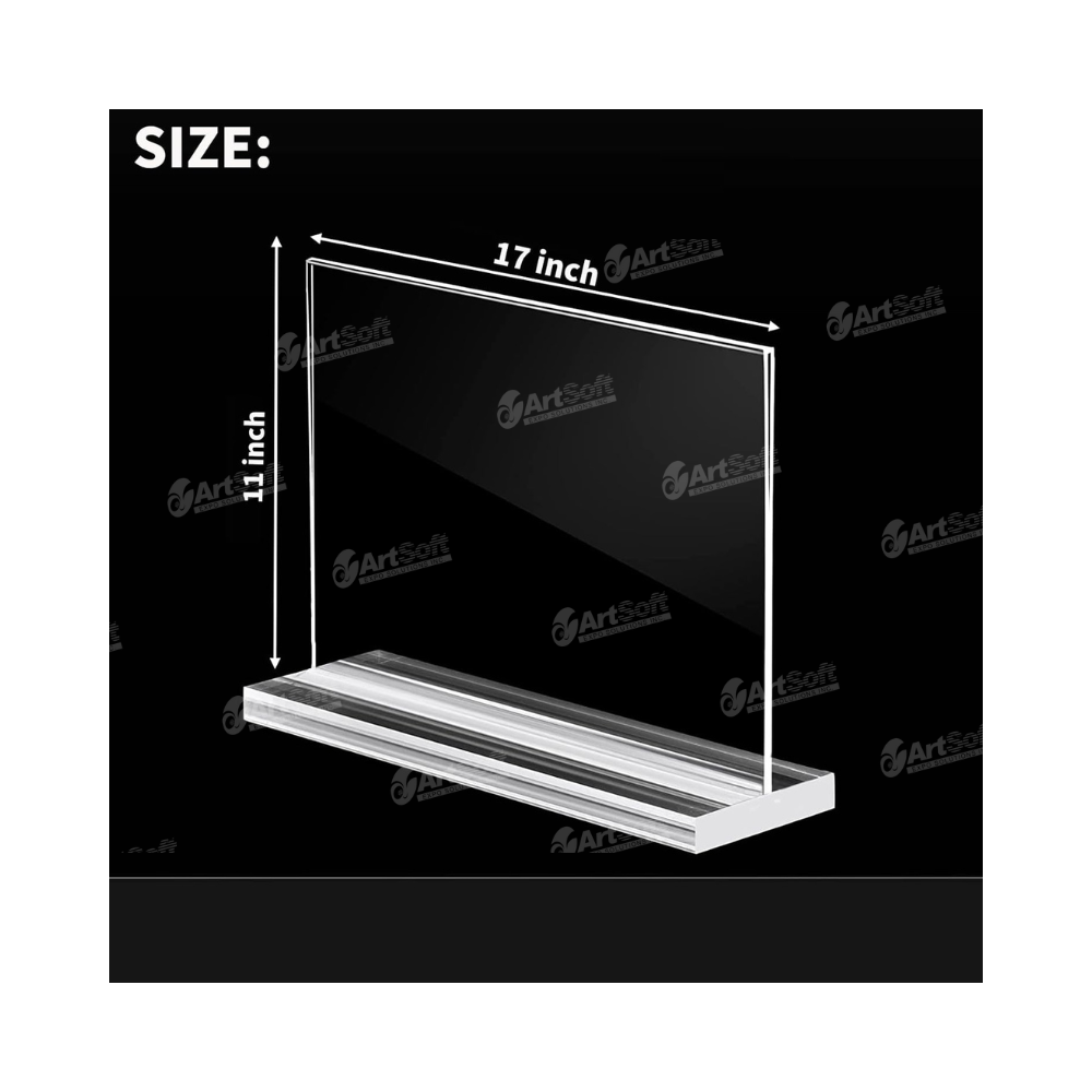 Acylic Table Top Sign Holder 17" x 11"