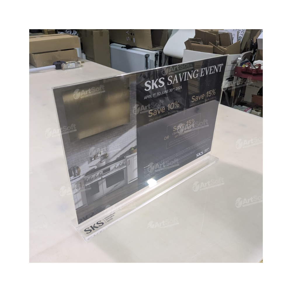 Acylic Table Top Sign Holder 17" x 11"