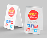 Heat Bent Table Tent Sign (3mm PVC / Acrylic)