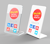 Heat Bent Table Tent Sign (3mm PVC / Acrylic)