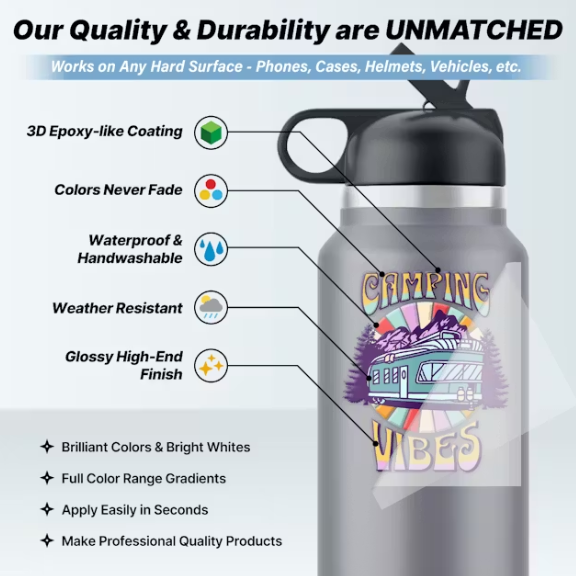 Custom DTF UV Sticker