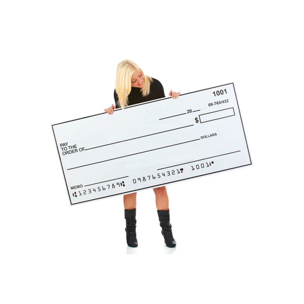 Custom Giant Cheques | Oversized Cheques for Events