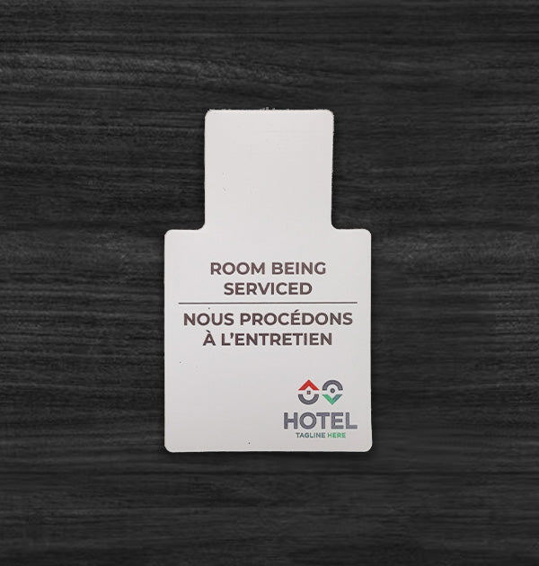 "Room Being Serviced" Door Card