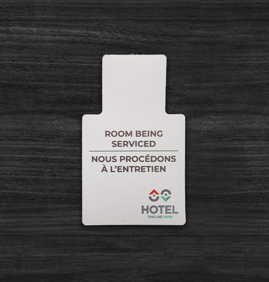 "Room Being Serviced" Door Card