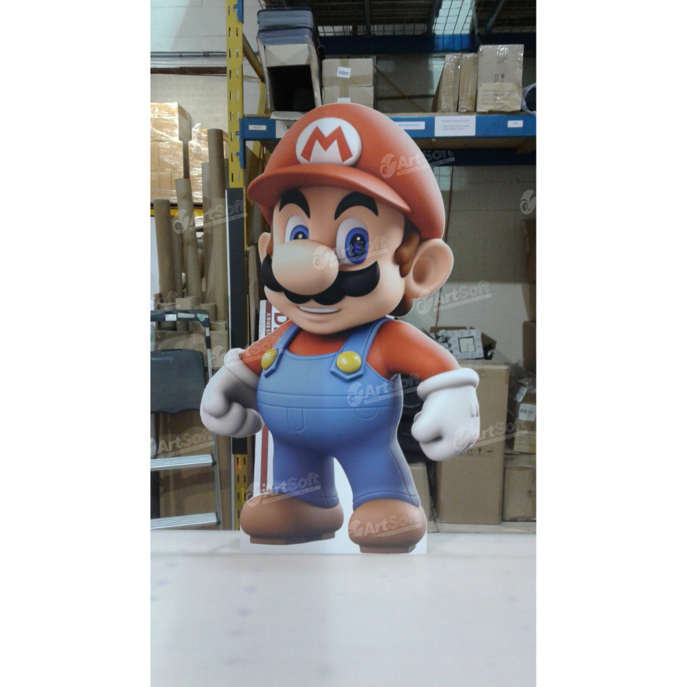 Life size cutout sign featuring a realistic cardboard display, perfect for events and promotional displays by Artsoft Expo Solutions Inc.