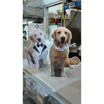 Life size cutout sign featuring a branded display by Artsoft Expo Solutions Inc., suitable for promotional or event use