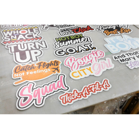 Large Custom Photo Props Cutout Signs for Photo Booth props , Party Props, Corporate Events, Social Media, Weddings and much more.