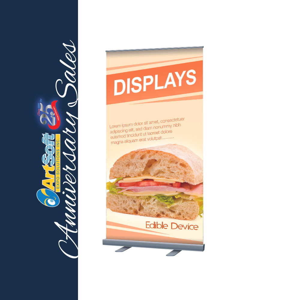 Artsoft Expo Solutions RB100 39-inch display mounting bracket, shown with secure attachment points and sturdy construction.