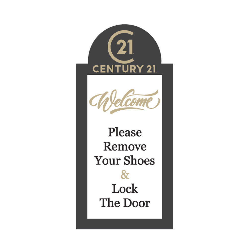 Remove Shoe Sign