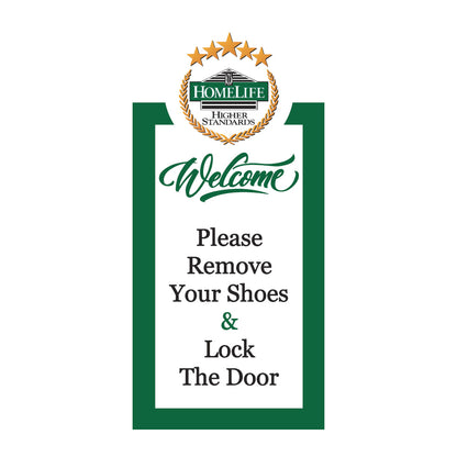 Remove Shoe Sign