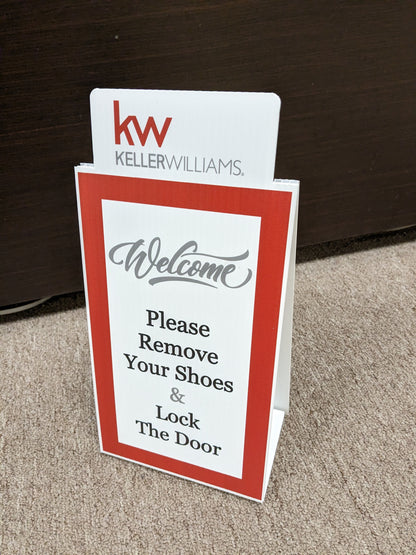 Remove Shoe Sign