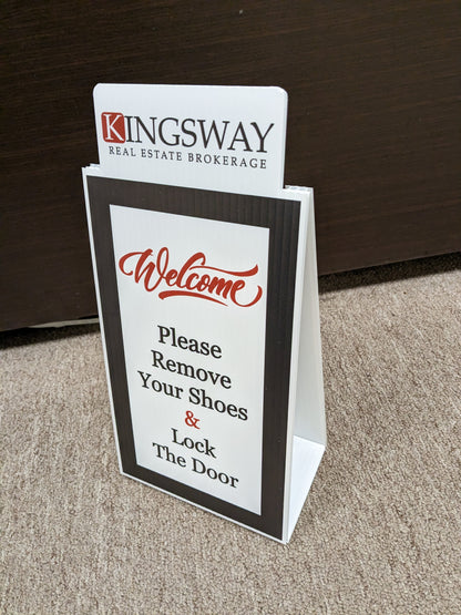 Remove Shoe Sign