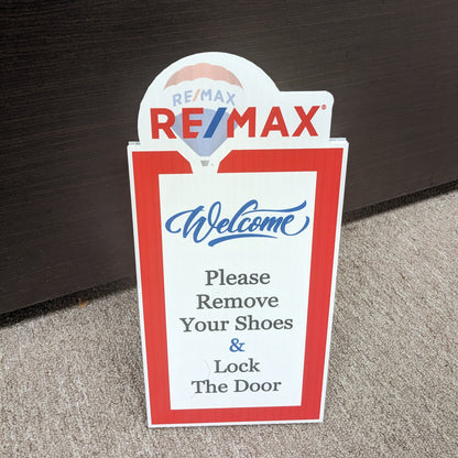 Remove Shoe Sign