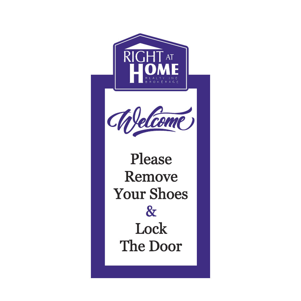 Remove Shoe Sign