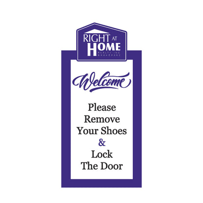 Remove Shoe Sign