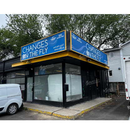 Storefront Signage Re-Surface Vinyl Graphic