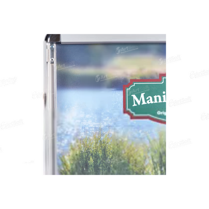 Aluminum Snap Edge A-Frame Sign - Silver