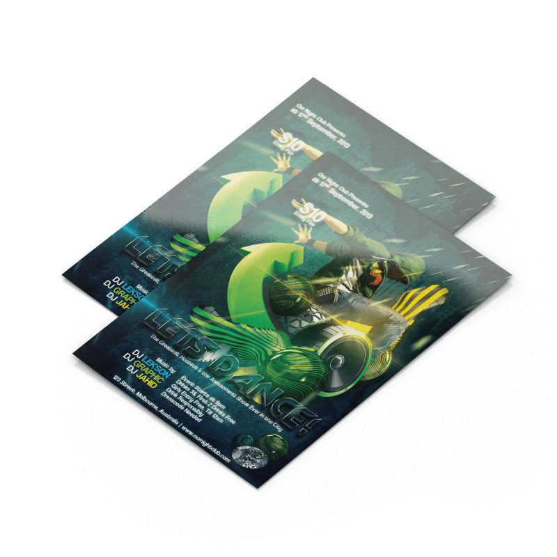 Gloss Text Flyers (Rush Service)