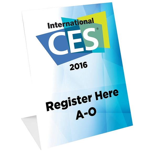 Heat Bent Table Tent Sign (060 Styrene - Low QTY)