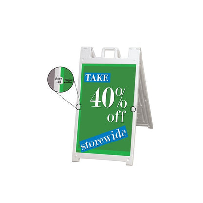 Plastic A-Frame Sign (Quick Change)