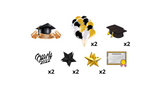 Graduation Sign + Decors (Total 12 pcs set) | Yard Sign Outdoor Lawn Decorations