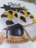 Graduation Sign + Decors (Total 12 pcs set) | Yard Sign Outdoor Lawn Decorations
