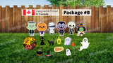 Halloween Signs Package – Characters 24" Tall + Decors (Total 8 or 18pcs) | Yard Sign Outdoor Lawn Decorations | Happy Halloween Series