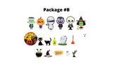 Halloween Signs Package – Characters 24" Tall + Decors (Total 8 or 18pcs) | Yard Sign Outdoor Lawn Decorations | Happy Halloween Series