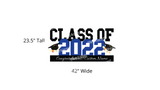 Class of 2022 Sign – Custom Name Sign 42" Wide x 23” Tall  (Total 1 pc) | Yard Sign Outdoor Lawn Decorations