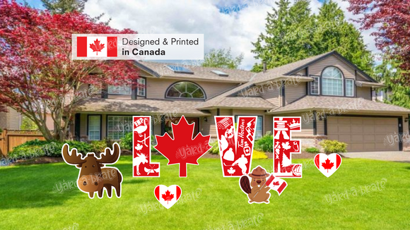 LOVE Canada Day Sign 24
