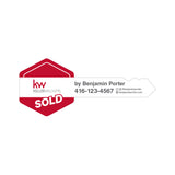 Custom Printed for Realtor | Real Estate Giant Key Cutout w Custom Name and contact info for Social Media and Photo Props | Made in Canada