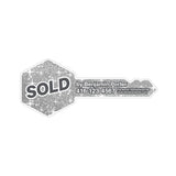 Custom Printed for Realtor | Real Estate Giant Key Cutout w Custom Name and contact info for Social Media and Photo Props | Made in Canada