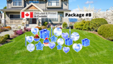 Blue Glitter Celebration Decors - 12" - 22" Decors - (Total 9 pcs or 21 pcs) | Yard Sign Outdoor Lawn Decorations
