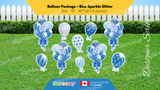 Balloon Package - Sparkle Glitter Style Package (Total 10 pcs) - 16 Colour Combinations  | Birthday Yard Sign (Y-0338)