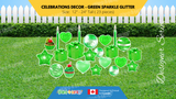 Celebrations Decor - Sparkle Glitter - 12" - 24" Decors - (Total 23 pcs) - 12 Colour Combinations | Birthday Yard Sign (Y-0363)