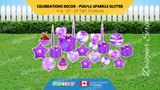 Celebrations Decor - Sparkle Glitter - 12" - 24" Decors - (Total 23 pcs) - 12 Colour Combinations | Birthday Yard Sign (Y-0363)