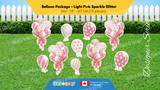 Balloon Package - Sparkle Glitter Style Package (Total 10 pcs) - 16 Colour Combinations  | Birthday Yard Sign (Y-0338)