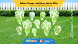 Balloon Package - Sparkle Glitter Style Package (Total 10 pcs) - 16 Colour Combinations  | Birthday Yard Sign (Y-0338)