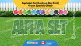 Alphabet Set (Sparkle Glitter) 24" Tall Individual Lettering (Luckiest Guy Font) Total 90 pcs | Birthday Yard Sign (Y-0387)